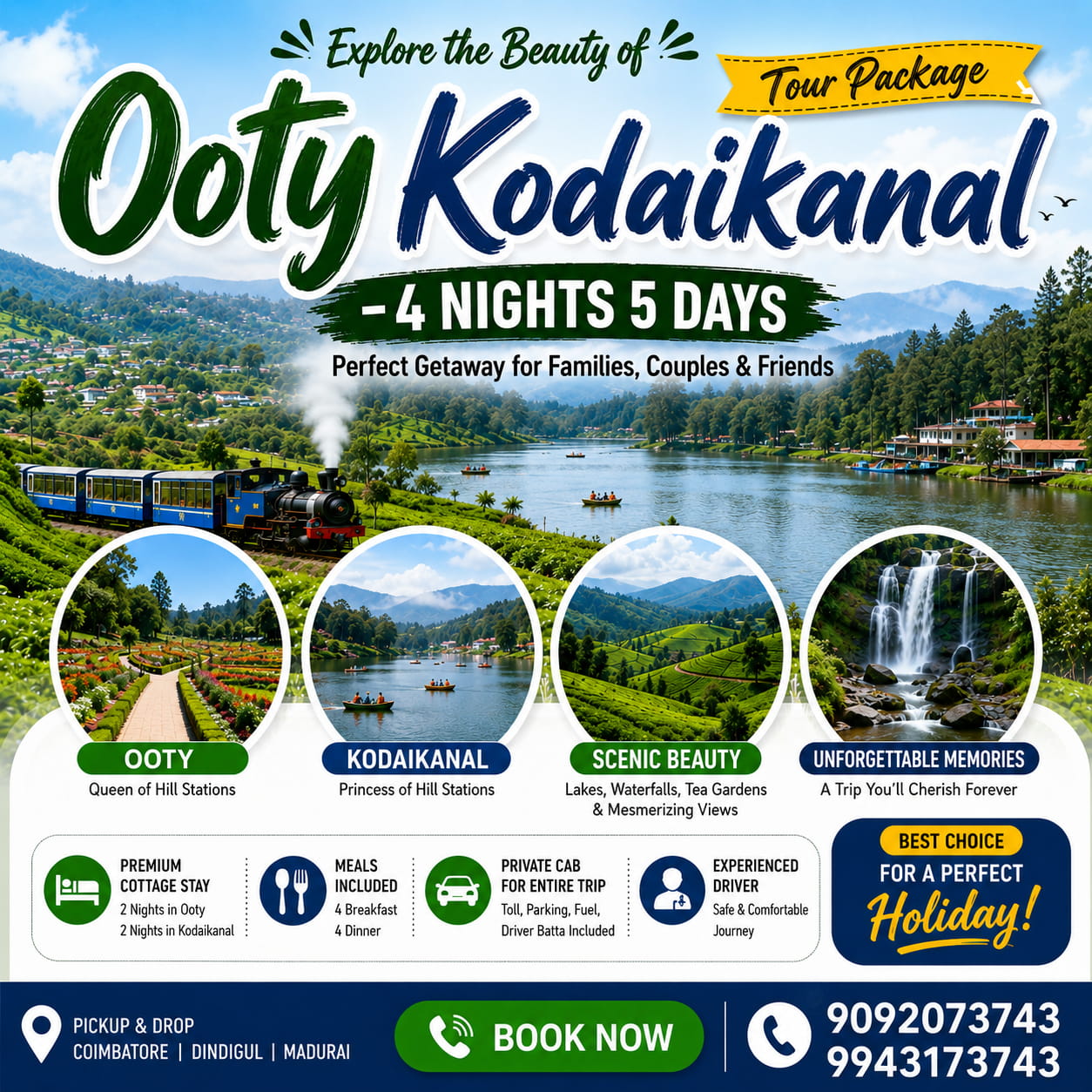 Ooty Kodaikanal Tour Package